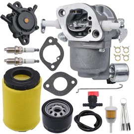 JDLLONG YTA24V48 Carburetor Fit For Husqvarna YTA 24V48 YTA 22V46 Yard Tractor Model YTA24V48 YTA22V46 Carb Assy with Air Filter Oil Filter Fuel Pump Kit
