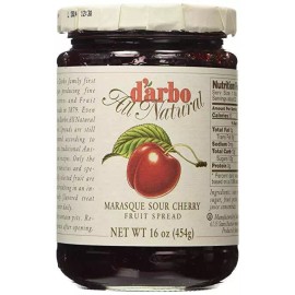 D'arbo All Natural Fruit Spread Marasque Sour Cherry, 16 Ounce