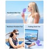 SWEETFULL Portable Misting Fan - 180° Foldable Handheld Personal Fan