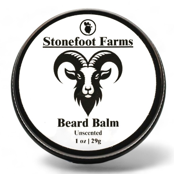 Stonefoot Farms Unscented Beard Balm - 1 oz - Beard