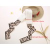 sourcing map Leopard Ribbons Faux Fur Winter Wrap Collar Scarf