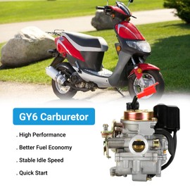 EOPOAYI GY6 50cc Carburetor for Tao tao 50cc 49cc ATM50 Pony VIP Scooter Chinese 4-Stroke Engine Moped, PD18J 139QMB Carb for CY50 Thunder Roketa Jonway Lance Parts with Intake Manifold