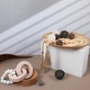 2 Pieces Decorative Wood Knot Link Chain Decor and Bead