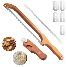 Joinshow Bread Knife & Bread Lame Scorer Combo Kit,Bread Knife for Sourdough & Homemade Bread,Bow Design Bread Slicer with Ergonomic Handle for Thin,Ideal for Baguettes, Crusty Loaves, Artisan Breads