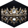 CURASA Gold Crown for Women, Crystal Princess Tiaras for Little