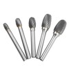 Single Cut Carbide Rotary Burr File Set 6mm Shank Diameter