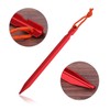 Ahsado Tent Pegs, Aluminum Alloy Tent Stakes, 18cm Long Lightweight