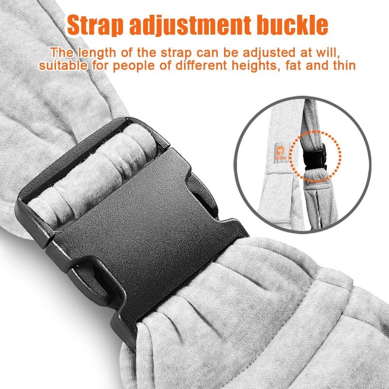 Tomkas Small Dog Sling Carrier - Zipper Pocket & Adjustable