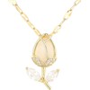 Juego de 3 Piezas de Tulipán para Mujer: Collar con