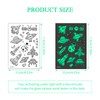Focenat 10 Sheets(130 Patterns) Luminous Temporary Tattoos Stickers for Kids,