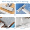 Portable Mini Mop, Self-Squeeze Desktop Cleaning Mini Mop for Bathroom,