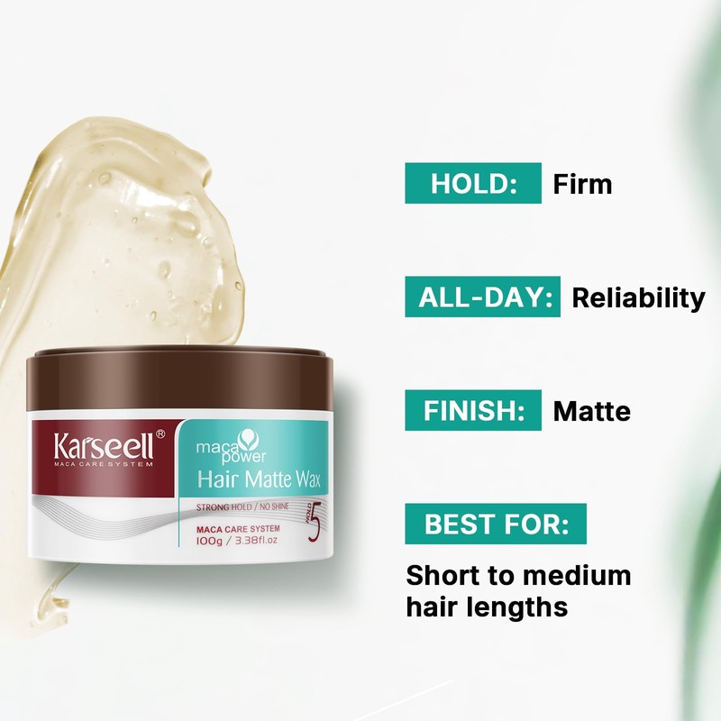 Karseell Hair Wax, Premium Hair Matte Wax for a Strong