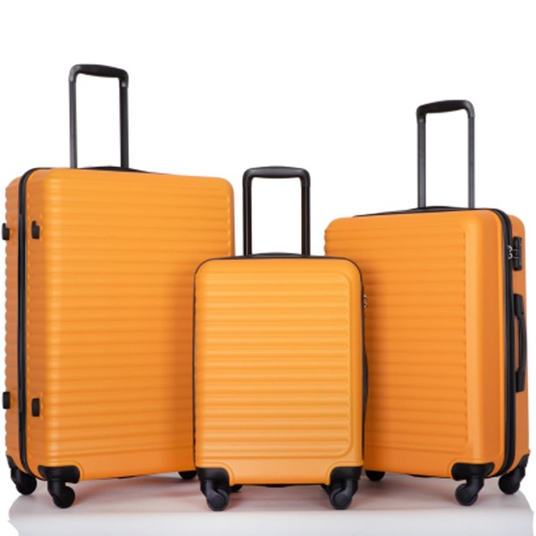 Travelhouse Suitcase Hardshell 3 Piece Luggage Set,Lightweight Hardside Travel Suitcase