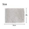 Hashizume Shoten Bathroom Foot Towel Mat, Light Gray, Approx. 13.8