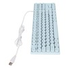 Gaming Keyboard USB Round 87 Keys Colorful Backlit Ergonomic Mechanical
