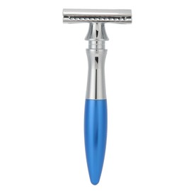 Shaving Razor Double Edge Blade Retro Safety Razor Stainless Steel Men Manual ShaverBlue