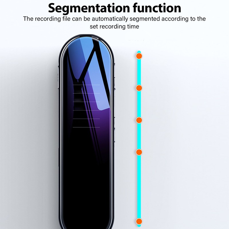 Digital Voice Recorder Noise Reduction AI Smart Omnidirectional Voice Control