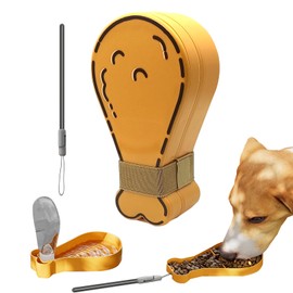 KASESSS Dog Water Bottle, Dog Travel Water Bottle, 2in1 Dog Water Bottles for Walking, 200ml Portable Dog Water Bottle with 90g Dog Bowl Slow Feeder Water Bottle for Dogs for Pet Walking Travel Hiking