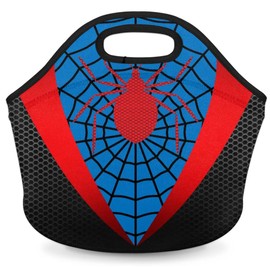 LLCXCSI Kids Lunch Box for Boys Girls Insulated Neoprene Children Lunch Bags Sturdy Soft Bag & Reusable Cooler Lunch Thermal Meal Tote Kit for School,Blue Red