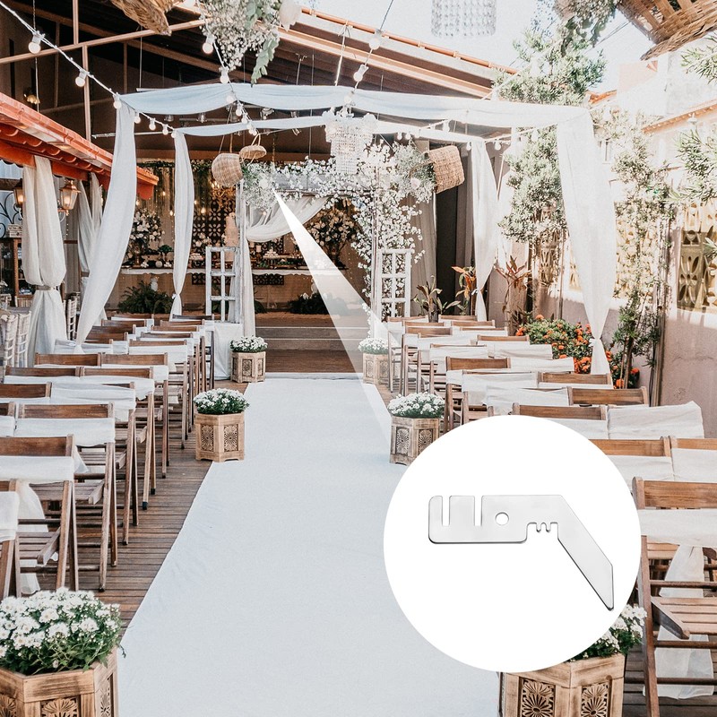 4pcs Pipe and Drape, 4.33x3x1.25inch Pipe and Drape Hooks Double