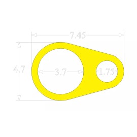 GP Car Audio 4" inch + Tweeter component set door pod pillar baffle Speaker Ring MDF  Pair