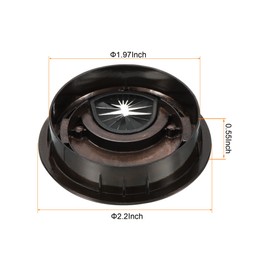 YOKIVE Zinc Alloy Wire Hole Cap Hole Cap Desk Wire Organizer for Home Office 50mm Red Bronze
