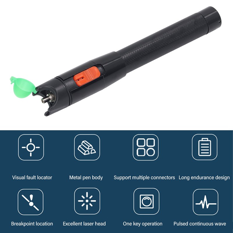 Visual Fault Locator 50MW VFL Fiber Optic Cable Tester Meter