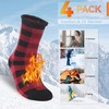 Sunew Skiing Thermal Socks 4 Pack,Men's Winter Mens Cold Temperature