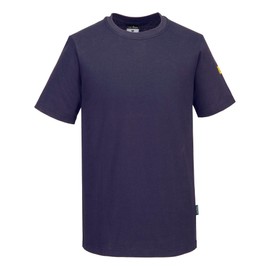Portwest Anti-Static ESD T-Shirt, Size: XXL, Colour: Navy, AS20NARXXL
