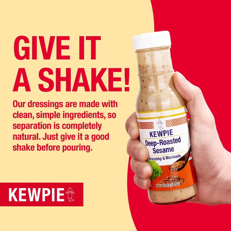 Kewpie Deep Roasted Sesame Dressing Marinade Japanese Style 16.9 fl