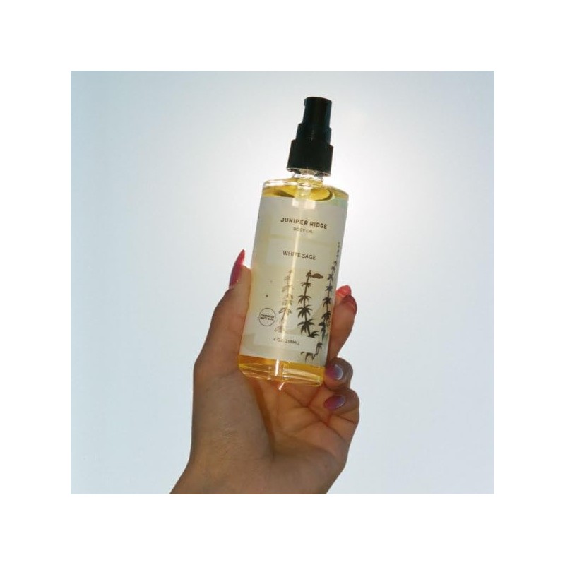 JUNIPER RIDGE White Sage Moisturizing Body Oil - Hydrating Skin