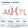 IRAMY Crew Compression Socks for Women Men with Ankle Arch