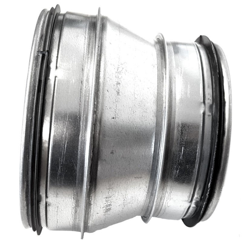 Intelmann Spiral Duct Pipe Reduction Diameter 125 to Diameter 100