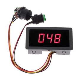 DollaTek Digital Display Led 6V 12V 24V PWM DC Motor Controller Variable Speed Regulator