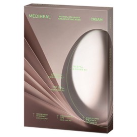 Mediheal Retinol Collagen Cream Contour Mask, Pack of 10, 1 Pack / 메디힐 레티놀 콜라겐 크림 윤곽 마스크, 10개입, 1개