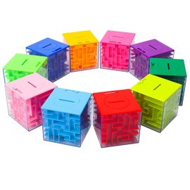 GAOMON 10PACK Money Maze Puzzle Box, Unique Money Gift Holder Box, Fun Maze Puzzle Games for Kids and Adult Birthday