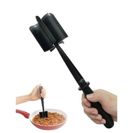 Meat Chopper, Exquisite Multifunctional Premium Heat Resistant ABS plastic Meat Chopper Tool, 5 Curve Blades Masher Non Stick Utensil, Ground Meat Masher for Hamburger Meat,Ground Beef Turkey and More