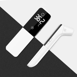 Shield Right Alphamed 2-in-1 Infrared Thermometer – Forehead & Ear Thermometer for Adults & Children, Fast Non-Contact Reading, LED Display, 20 Memory Recall, °C/°F Switchable