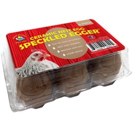 Cackle Hatchery Ceramic Nest Eggs - Brown (6 Pack)