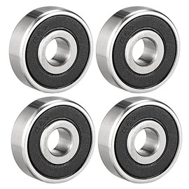 sourcing map Set of 4 Deep Groove Ball Bearings 627RS Double Sealed 7 x 22 x 7 mm Ball Bearings Chrome Steel