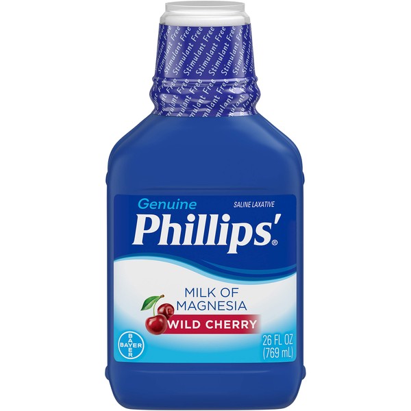Phillips' Wild Cherry Milk of Magnesia Liquid, 26 Fl Oz (Pack of 3) po#wef