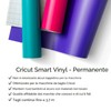 Cricut Smart Vinyl - Vinile permanente, nero, 24,1 cm x