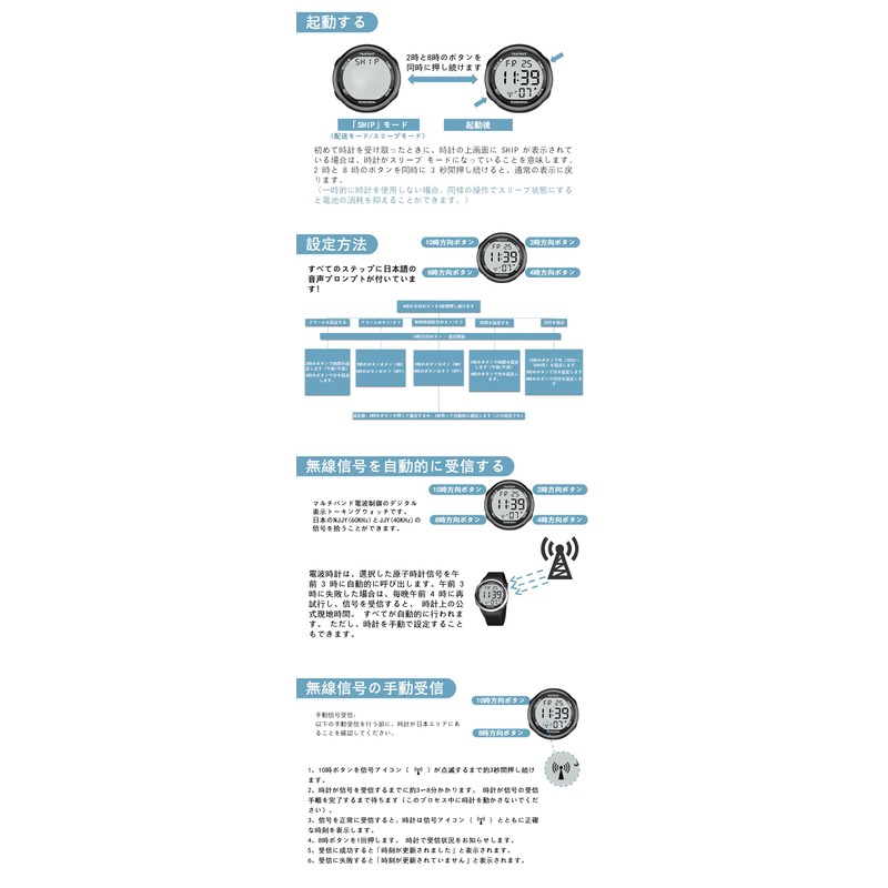 Hearkent Japanese Voice Watch, Broadcasts Time and Date, Receives Radio