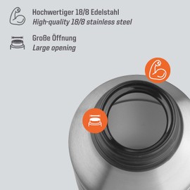 Relags Unisex Esbit Majoris Bottle, Unisex, Esbit Trinkflasche Majoris, silber