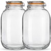 Qianfenie Glass Jars with Airtight Lids, 2 Pack - 1
