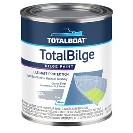 TotalBoat TotalBilge Epoxy Based Bilge Paint for Boat Bilges, Bulkheads, Engine Rooms and Locker Areas (Gray, Quart)