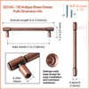 Goo-Ki 6 Pack 5.04"(128mm) c-c Kitchen Cabinet Hardware Antique Copper
