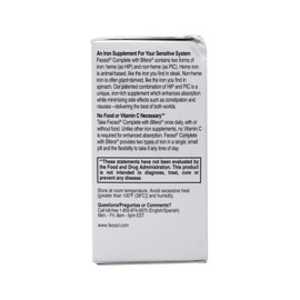 Feosol Bifera HIP & PIC Iron Supplement, Complete - 30 Caplets, Pack of 3