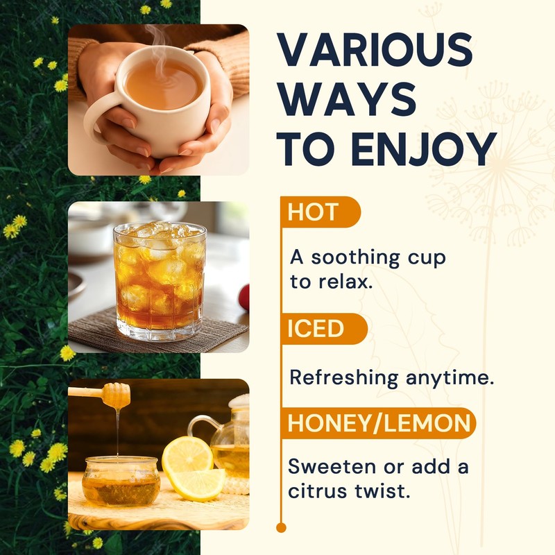 Dandelion Leaf & Root Herbal Tea-Caffeine-free, 50 Teabags