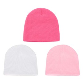 MK MATT KEELY 3 Pack Baby Hats Newborn Baby Beanie Caps Infant Cotton Caps for 0-3 Months